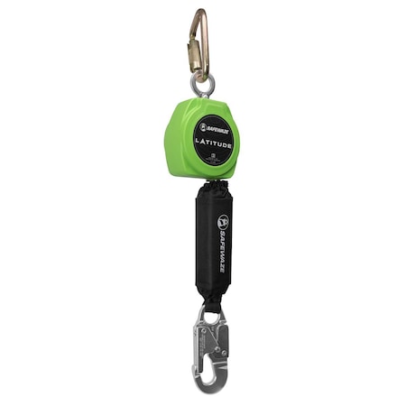 Safewaze Latitude 11ft Single Web SRL: Carabiner, Snap Hook 024-5418
