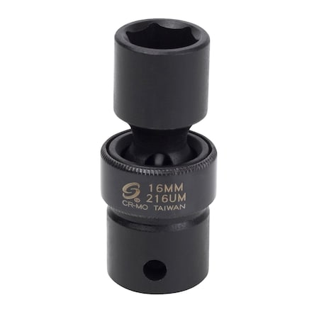 Sunex 1/2 in Drive 16Mm Universal Impact Socket 216UM