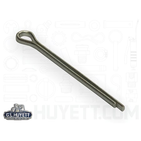 Huyett Cotter Pin, Zinc Plated Carbon Steel, 0.094 in Dia x 0.875 in Effective Length CP-093-0875