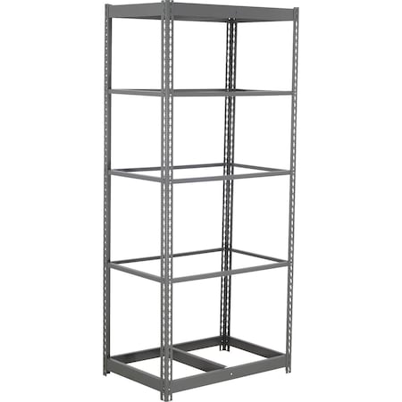 Global Industrial 5 Shelf, Commercial Duty Boltless Shelving, Starter, 36"W x 12"D x 60"H, No Deck 255400