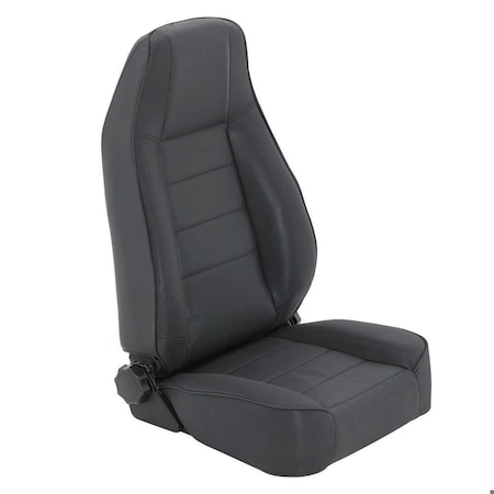 Smittybilt 7618 CJ & WRANGLER CJ/YJ/TJ/LJ SEAT  FRONT  FACTORY STYLE REPLACEMENT W/ RECLINER  DENIM BLACK 45015