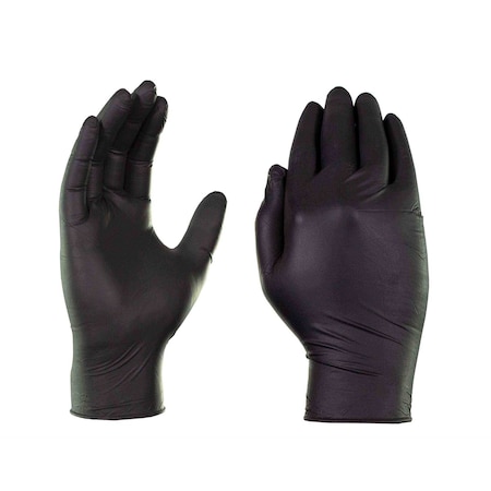 Ammex Gloveworks Black Nitrile Pf Exam Sm Gloves GWBEN42100