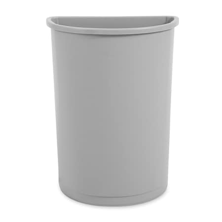 Rubbermaid Commercial UNTOUCHABLE HALF ROUND CONTAINER SMFG352000GRAY