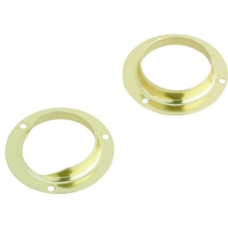 Schlage Closet Pole Socket, Steel, Brass SP585F3