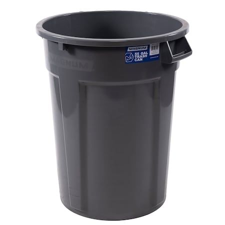 Magnum Tool 55 Gallon Trash Can, Construction Grade, Heavy Duty Plastic (1 Pack) CMTC-C000-55G01