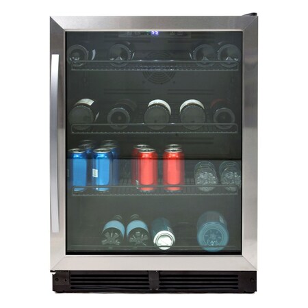 Avanti Avanti 133 Can Beverage Center, Stainless Steel with Black Cabinet BVB52T4S