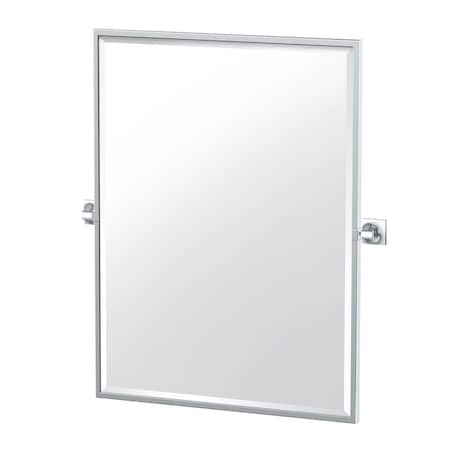 Gatco Waterline 32.5" Framed Rectangle Mirror, Chrome 5589FS