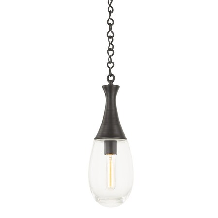 Hudson Valley Lighting Southold 1 Light Pendant 5.5 In. Black Brass 3936-BBR