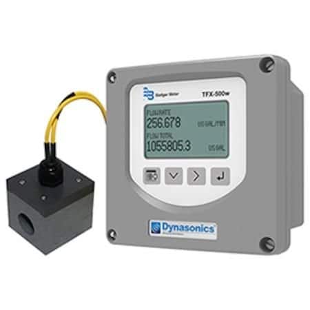 Omega Ultrasonic Flow Meters: Transit Time, Flow Meter, 1" ANSI Pipe, With Display DW-G-CC-F-S-AC-WW-XX-G-F