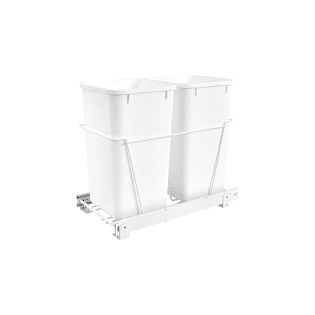Rev-A-Shelf Steel; Plastic, White, 11.81 in W, 19.13 in H, 22.25 in D RV-15PB-2 S
