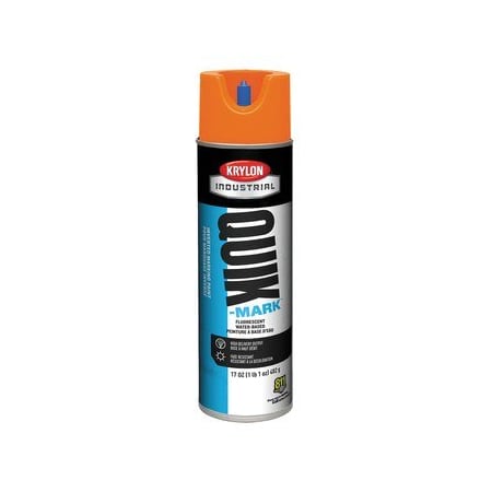 Krylon Industrial Quik-Mark WB Inverted Marking Paint Fluorescent Orange A03700004