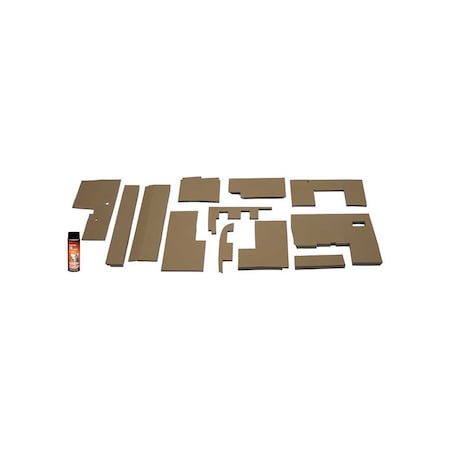 K&M Mfg Lower Cab Kit for John Deere 50 Series 4WD Tractors Brindle Brown Vinyl 4063