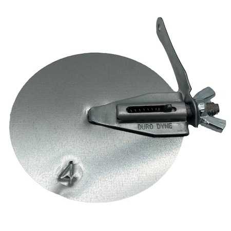Mitchell Metal 4" Round HVAC Duct Damper, 30 Gauge Galvanized Steel Airflow Control Plate MM-9154
