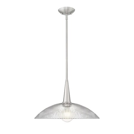 Z-Lite Lunelle Brushed Nickel 1 Light Pendant 3051P18-BN