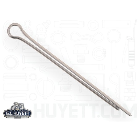 Huyett Cotter Pin, 300 Stainless Steel, 0.078 in Dia x 1.500 in Effective Length CPS-078-1500