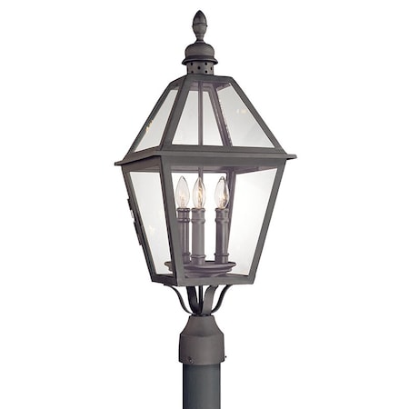 Troy Lighting Townsend 3 Light Post 11 In. Textured Black P9625-TBK