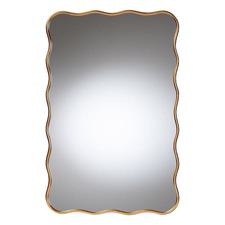 Baxton Studio Cassara Accent Mirror with Stylish Curved Edge Decorative Accent 260-13791-ZORO