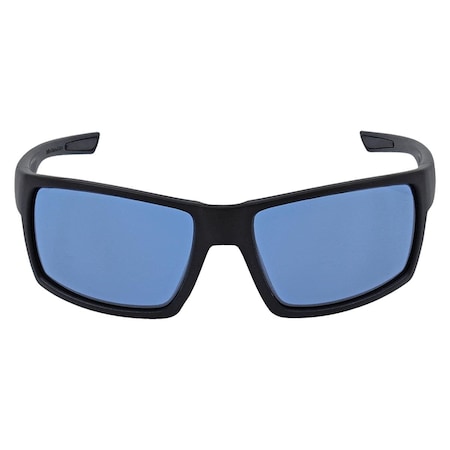 Bullhead Safety Safety Glasses, Blue High-Pressure Sodium (HPS) Blocker Lens, Matte Black Frame, Full-Frame BH26620