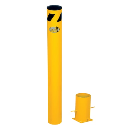Vestil Removable Pipe Safety Bollard, 42x5.5 BOL-R-42-5.5