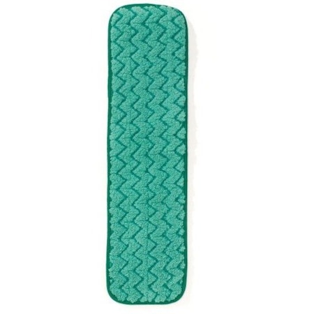 Rubbermaid Commercial 18 in L Dust Mop, Hook-and-Loop Connection, Pad End, Green, Microfiber, FGQ41200GR00 FGQ41200GR00