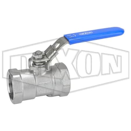 Dixon Ball Valve, 1 in Nominal, FNPT End Style, 316 SSss Steel Body, Reduced Port, RPTFE Softgoods SSLBV100SP