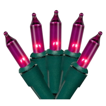 Hometown Holidays Light Set, 25 V, 100Lamp, Purple Lamp, 1000 hr Average Life 2980-08/U13Y072L