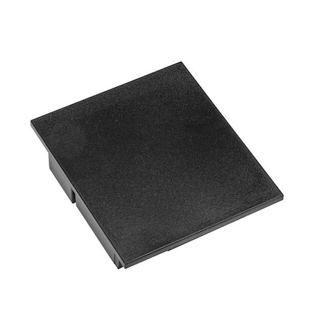 Keystone End Cap for Series A Linear Arch Fixtures for use with all Louver Kits | Black KT-LALED-A-EC-LVR-B