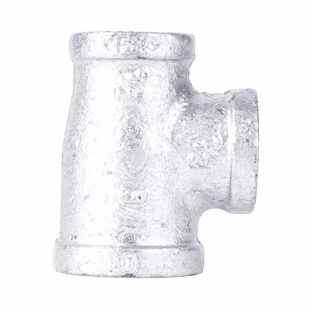 Stz Industries 3/4 in. FIP each X 1/2 in. D FIP 3/4 in. D FIP Galvanized Malleable Iron Reducing Tee 311RT-341212