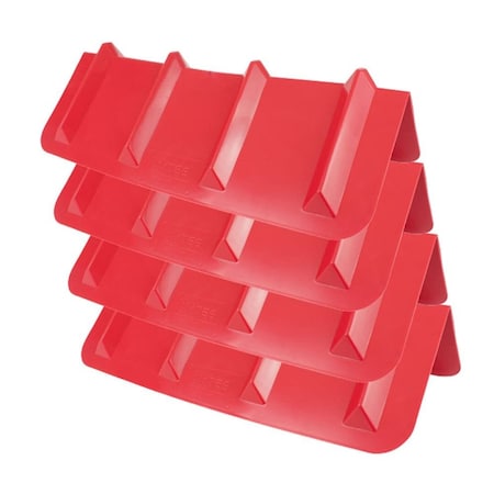Mytee Products Corner Protector V Shaped Plastic Edge Guard Style - 24 Inches Red, 4PK PCPVB24Rx4