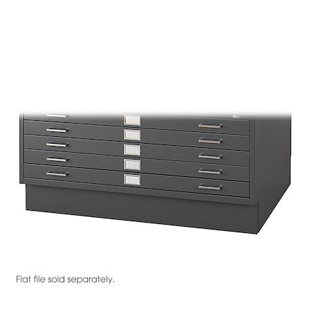 Safco Flat File Cabinet Base, Black, Closed 4997BLR