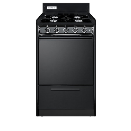 Summit 20in Wide Gas Range, Open Burners TNM1107C