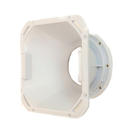 Deejay Led 8-in Speaker Despacito Midrange Diffuser Horn w/ Exponential Flare in White TBHDIF8WHITE