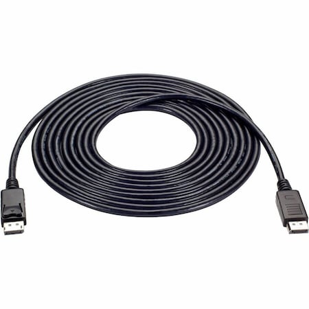 Black Box DISPLAYPORT 1.2 CABLE WITH LATCHES - MALE/MALE, 4K 60HZ, 15-FT. (4.6-M) VCB-DP2-0015-MM-R2