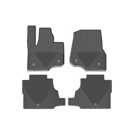 Weathertech Black, Front and Rear All Weather Floor Mats W477-W500