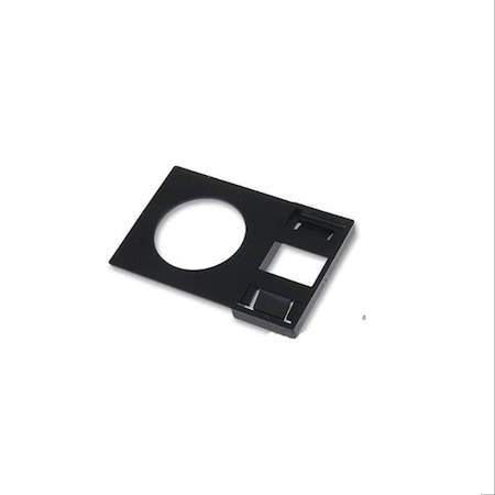 Eaton RMQ 16 pushbutton legend plate, IP65, 25 x 25 mm, black plate, 16.2 mm, 20PK Q25TS-X