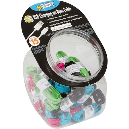 Getpower GetPower CWP-USBBOWL-IP5 Charge/Sync Cable USB, 3 ft L, Multi-Color CWP-USBBOWL-IP5