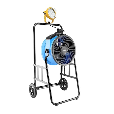 Xpower 2100 CFM 4 Speed 14in Warehouse, Dock, Trailer Cooling Fan, Built-in 3-Hour Timer FA-300K6-Blue