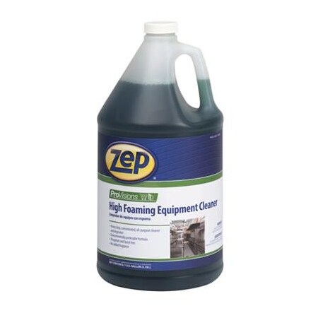 Zep High Foaming Equipment Cleaner And Degreaser, 1 Gal Bottle, Liquid, Green, 4 PK 269324