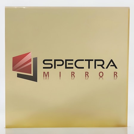 Spectra Mirror 24''X24'', 1/8'' Thick, Gold Acrylic Color Mirror. Sizes Cut Nominal +/-1/8'' 3M1300F2424