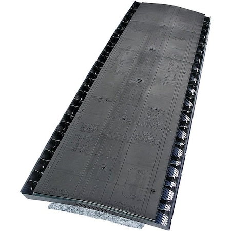 Gaf COBRA Snow Country 2027000CU Exhaust Vent, 4 ft L, 13.7 in W, Polypropylene, Black 2028000/2027000