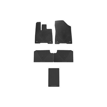 Weathertech Black, Front, Rear, and Rear All Weather Floor Mats W580-W581-W583