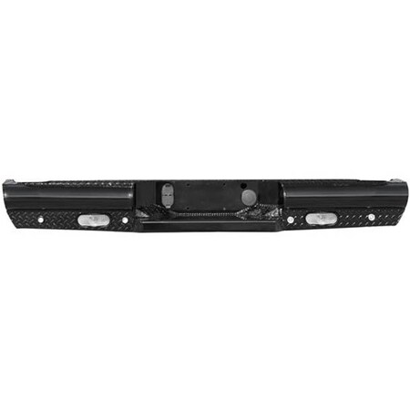 Replacement For Ford F250 Year 2017 Black Steel Ranch Style Rear Bumper Wbackup Sensor Holes