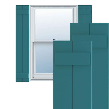 Ekena Millwork True Fit PVC, Two Board Joined Board-n-Batten Shutters, Antigua, 10 3/4W x 30H, PR TFP101BBF11X030AN