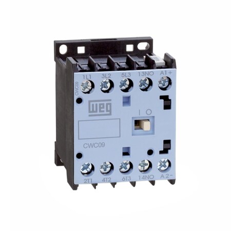 Weg Cwc09-10-30V47 Weg Three Pole Miniature Contactor W/480Vac Coil And 1No Aux. CWC09-10-30V47