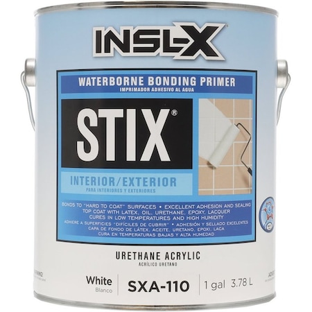 Insl-X By Benjamin Moore Bonding Primer, Flat, White, 1 gal Pail SXA110099-01