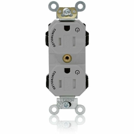 Leviton Straight Blade Receptacle, 5-15R, 15 A, 125V AC, Self-Grounded MT562-2SG