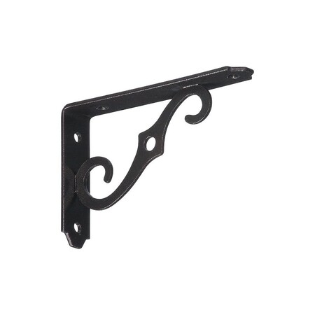 National Hardware 152BC Shelf Bracket, 80 lb, 5 in L, 0.94 in H, Steel, Antique Bronze N229-401