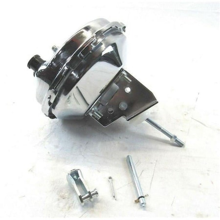 Bous Performance 9 in. Style Single Diaphragm Brake Booster for 1964-1966 Chevrolet Chevelle, Chrome - BPB-3015 B10605C