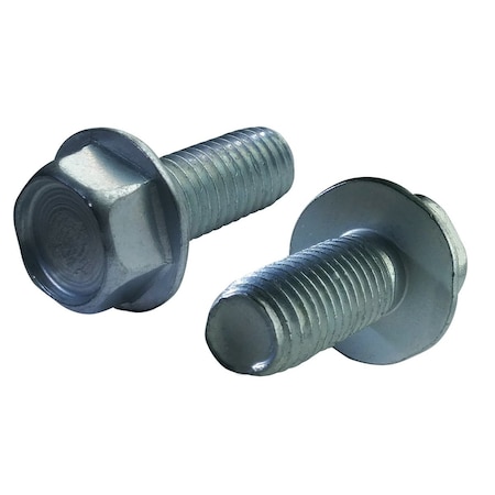 Newport Fasteners #12-24 x 1 in, Zinc Plated Steel Flange Hex Head Hex Drive, 600 PK 521866-600