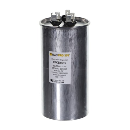 Diversitech 80+10 MFD 370V ROUND TRCD8010